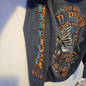 Red River Run Memorial Day Biker Zippered Hoodie Size S